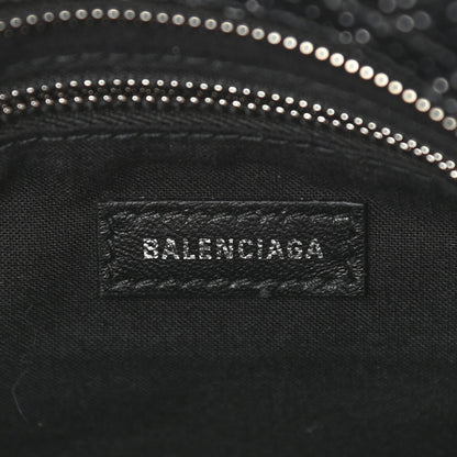 Balenciaga Metallic Calfskin Snakeskin Embossed Classic Silver Hardware Mini City Silver 6 of 10
