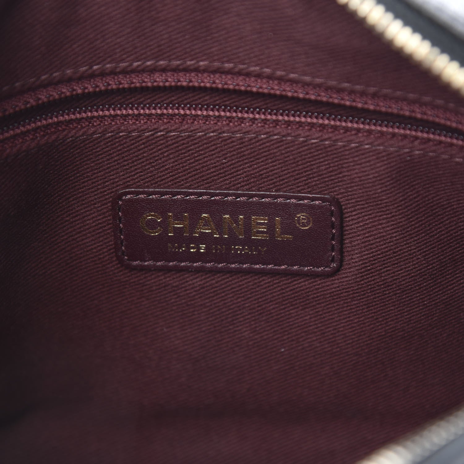 Chanel Lambskin Chevron Quilted Pyramid CC Camera Case Black 6 of 13