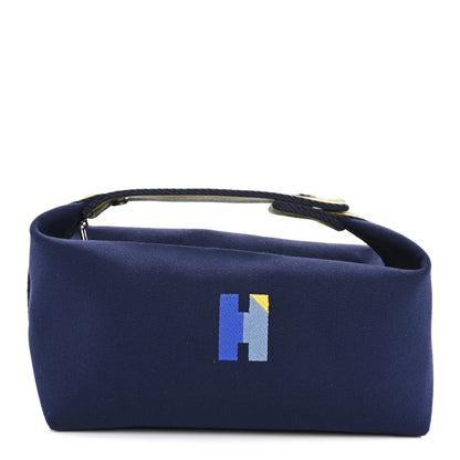 Hermes Canvas Small Bride-A-Brac Pavillon Pouch Marine 1 of 6
