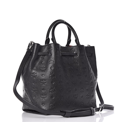 MCM Calfskin Ottomar Klara Bucket Black 3 of 14
