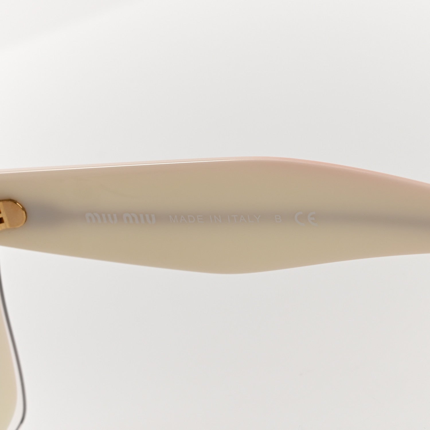 Miu Miu Acetate Cat Eye 04R Sunglasses Ivory 5 of 8