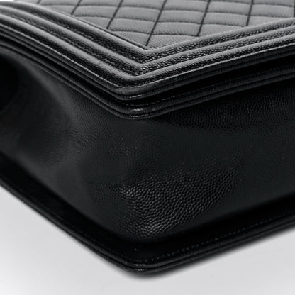 Chanel Caviar Quilted New Medium Boy Flap Black 10 of 12