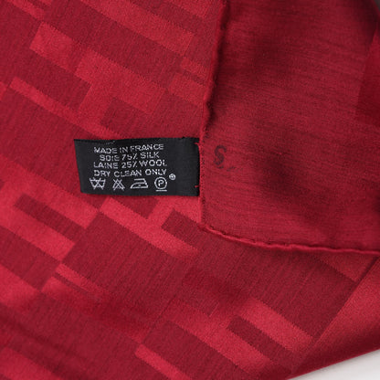 Hermes Silk Wool Faconnee Grand H Scarf 6 of 8