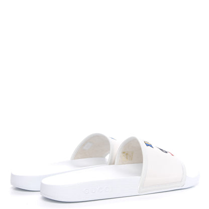 Gucci Canvas Worldwide Mens Pursuit Slide Sandals 11 White 4 of 8