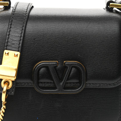 Valentino Garavani Smooth Calfskin Micro VSling Shoulder Bag Black 8 of 10