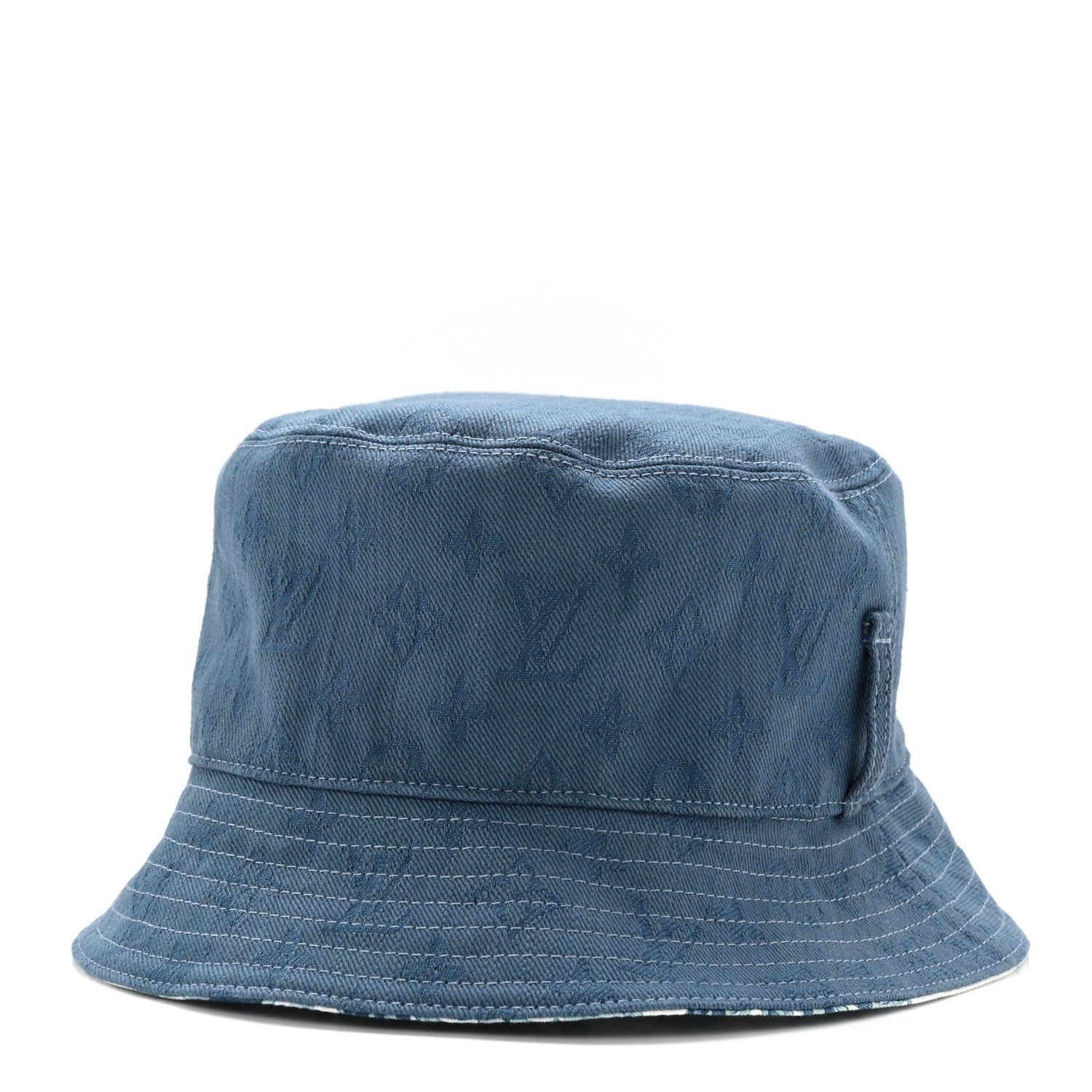 Louis Vuitton Cotton LV Play Monogram Aquagarden Reversible Bucket Hat Blue 3 of 13