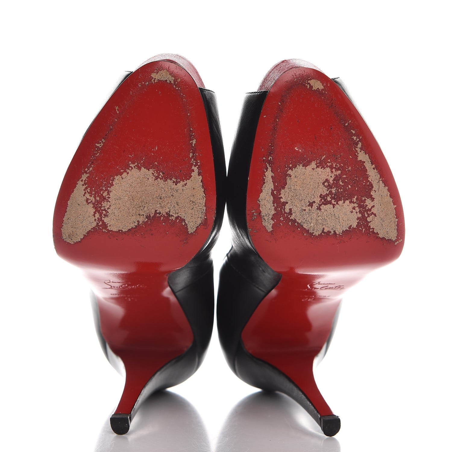 Christian Louboutin Kid Very Prive 120 Pumps 39 Black Red 5 of 10