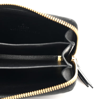 Gucci Guccissima Zip Around Coin Purse Wallet Black 5 of 7