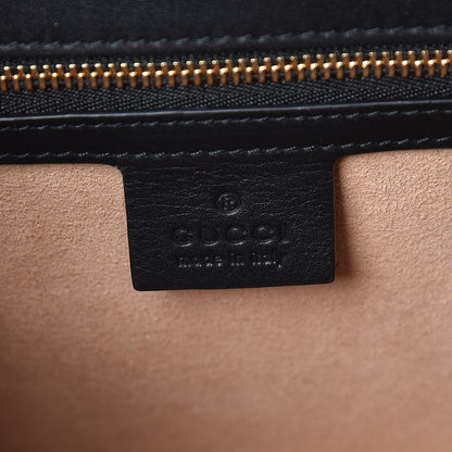 Gucci Velvet GG Monogram Small Sylvie Shoulder Bag Black 7 of 8