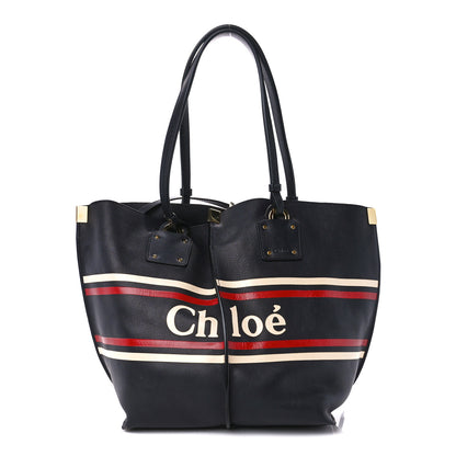 Chloe Smooth Calfskin Medium Vick Tote Full Blue 3 of 17