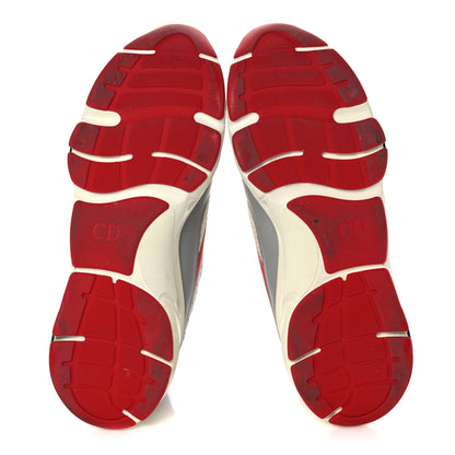 Christian Dior Technical Mesh Calfskin Mens B22 Sneakers 45 Red Blue Grey 5 of 14