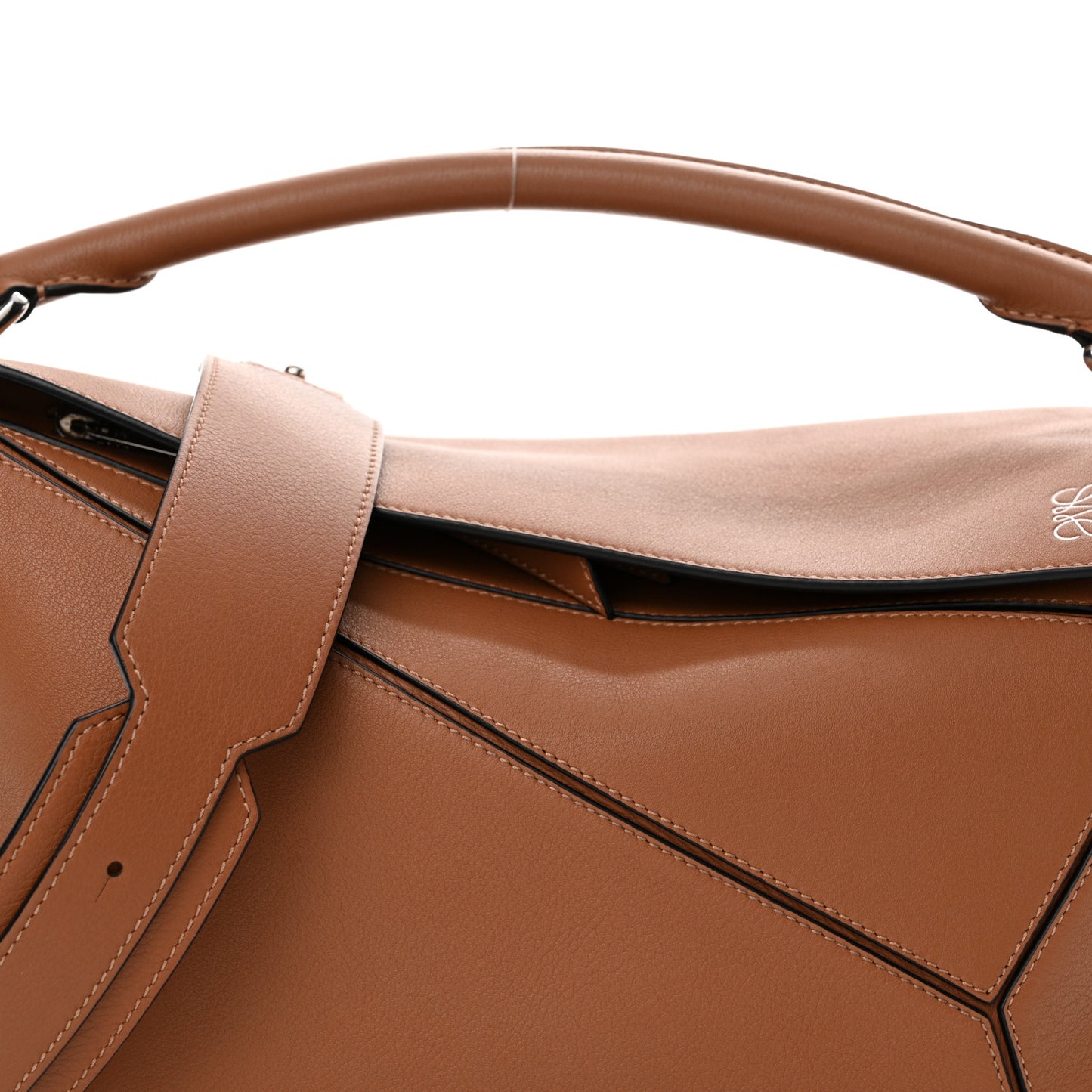 Calfskin Medium Puzzle Bag Tan