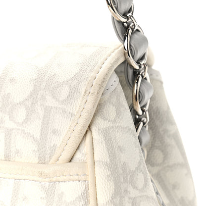 Christian Dior Monogram Romantique Trotter Flap Bag Grey 8 of 12