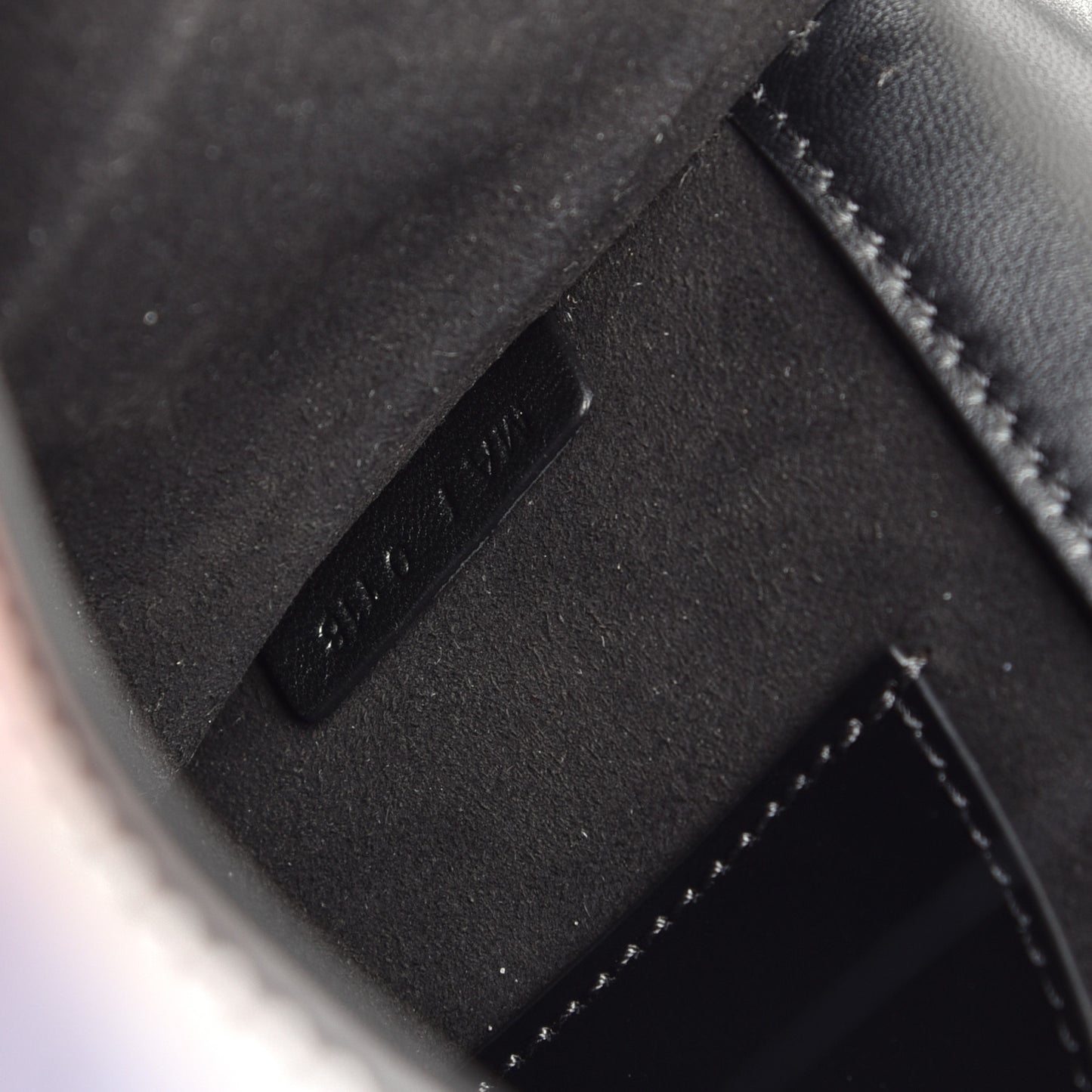Calfskin Ombre Infinity Flap Bag Black White