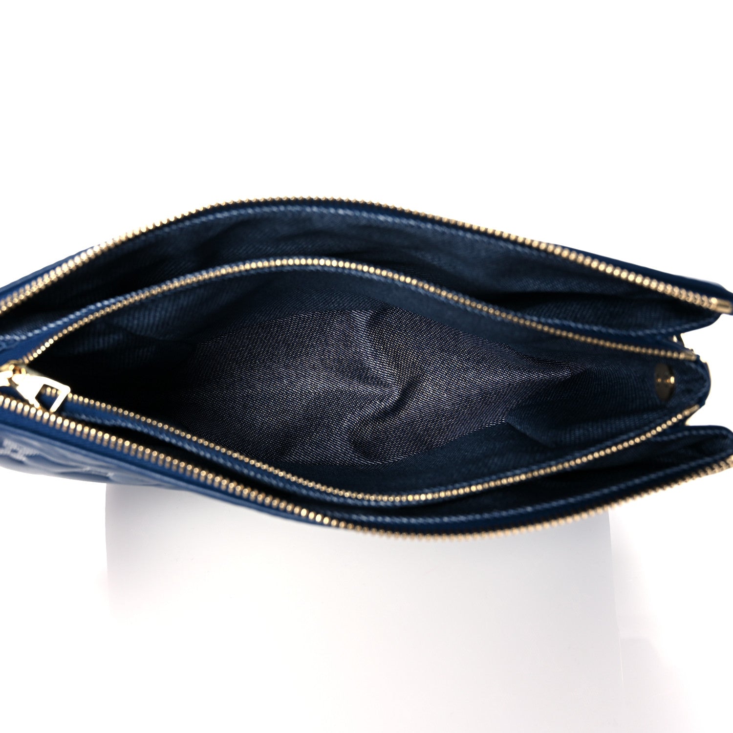 Louis Vuitton Lambskin Embossed Monogram Coussin PM Denim Blue 8 of 10