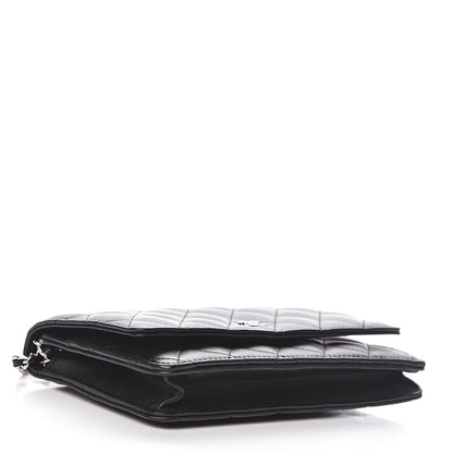 Chanel Lambskin Quilted Wallet On Chain WOC Black 4 of 11