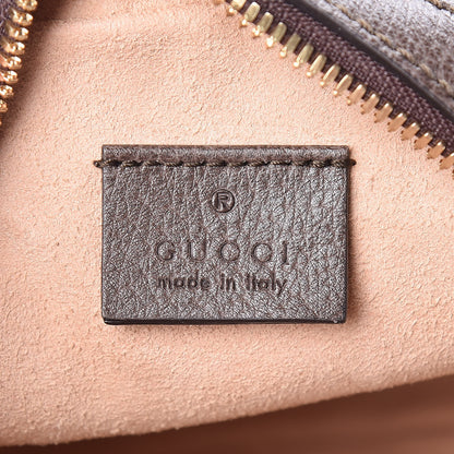 Gucci GG Supreme Monogram Web Mini Ophidia Round Shoulder Bag Brown 6 of 7