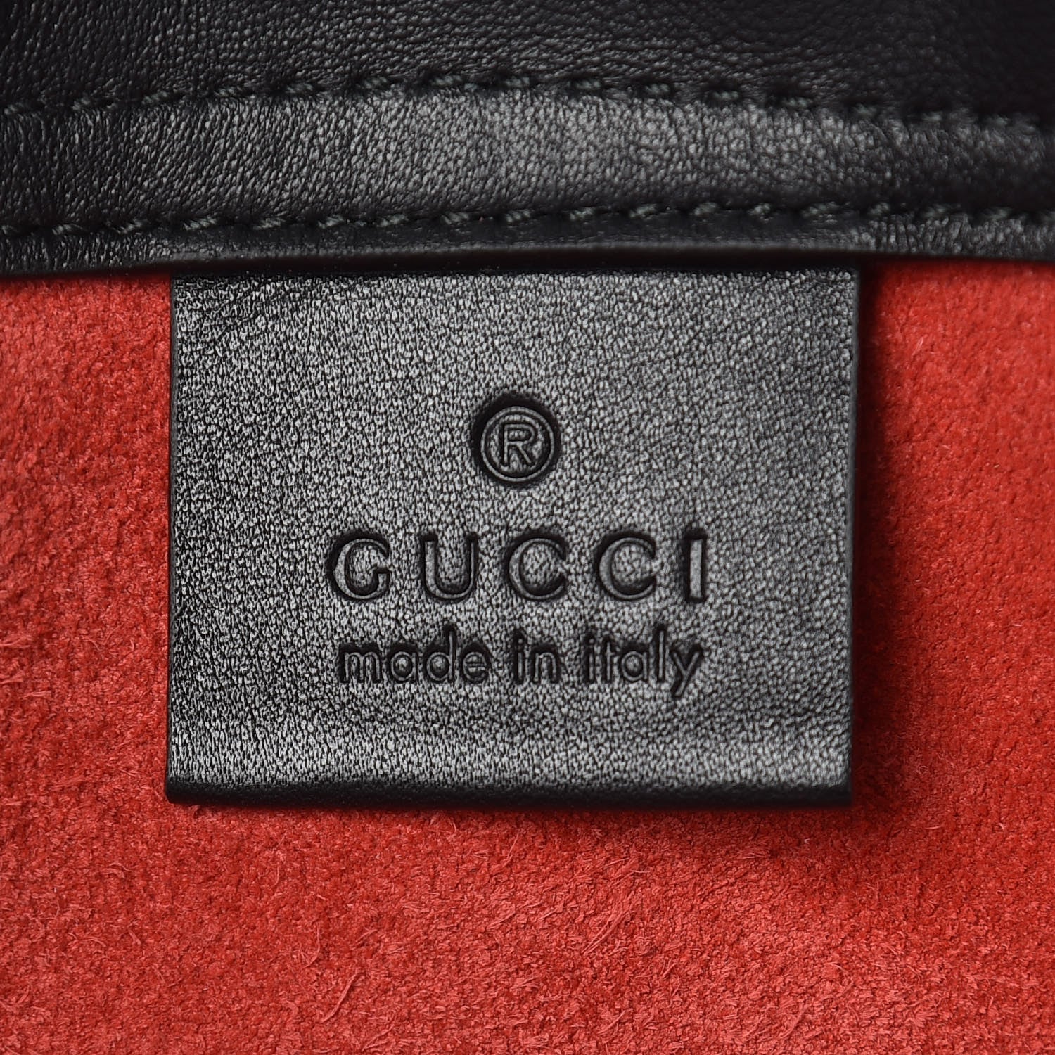Gucci Calfskin Coco Capitan Logo Drawstring Backpack Hibiscus Red 8 of 10