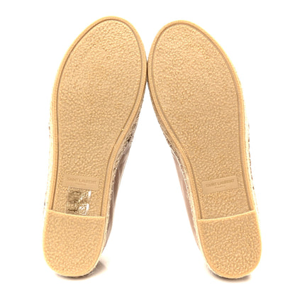 Saint Laurent Lambskin Monogram Espadrilles 37.5 Nude 6 of 9