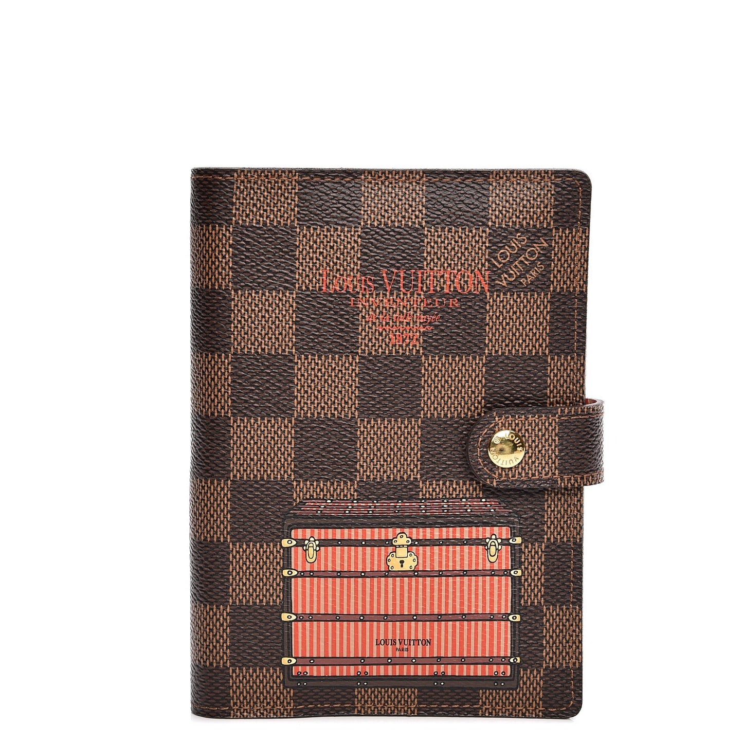 Damier Ebene Trunks and Bags Small Ring Agenda