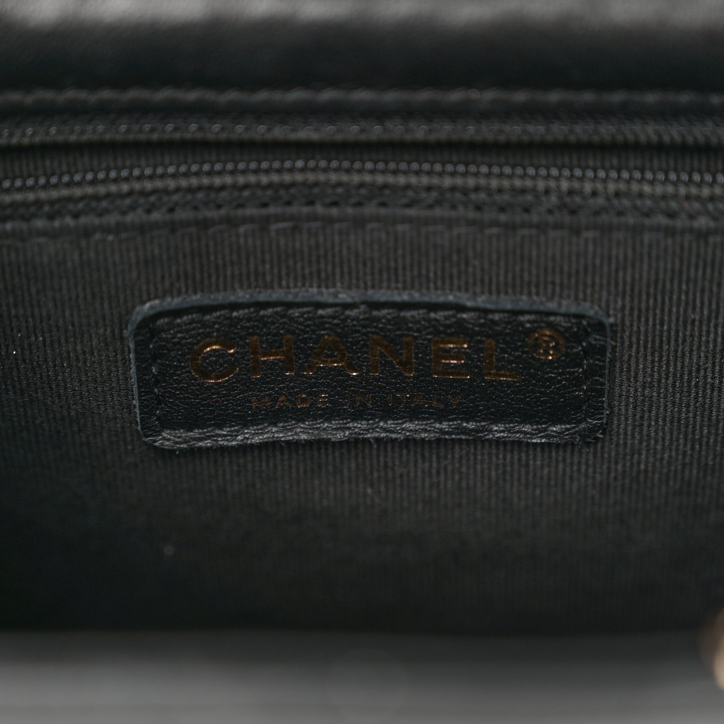 Caviar Quilted Pockets Backpack Black