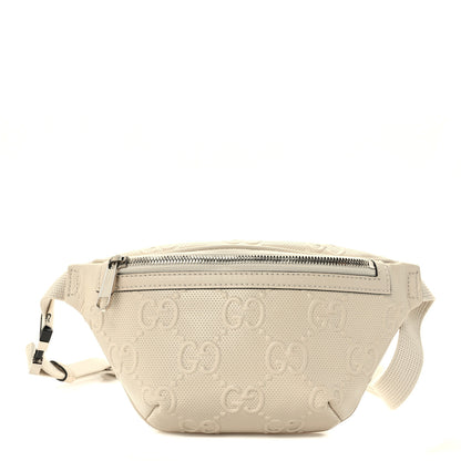 Gucci Calfskin GG Tennis Embossed Belt Bag Mystic White 1 of 10