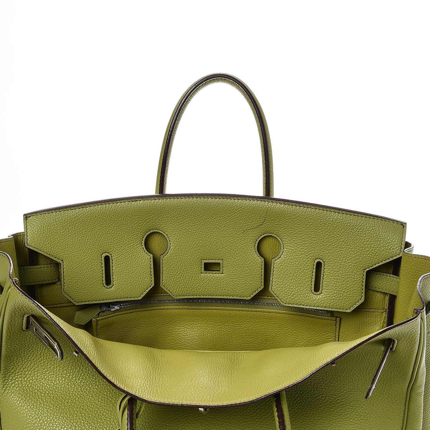 Taurillon Clemence Birkin 35 Vert Anis