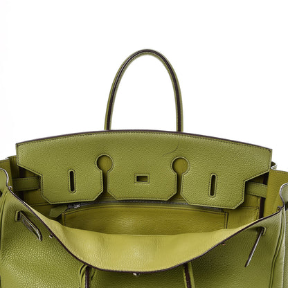 Hermes Taurillon Clemence Birkin 35 Vert Anis 29 of 41