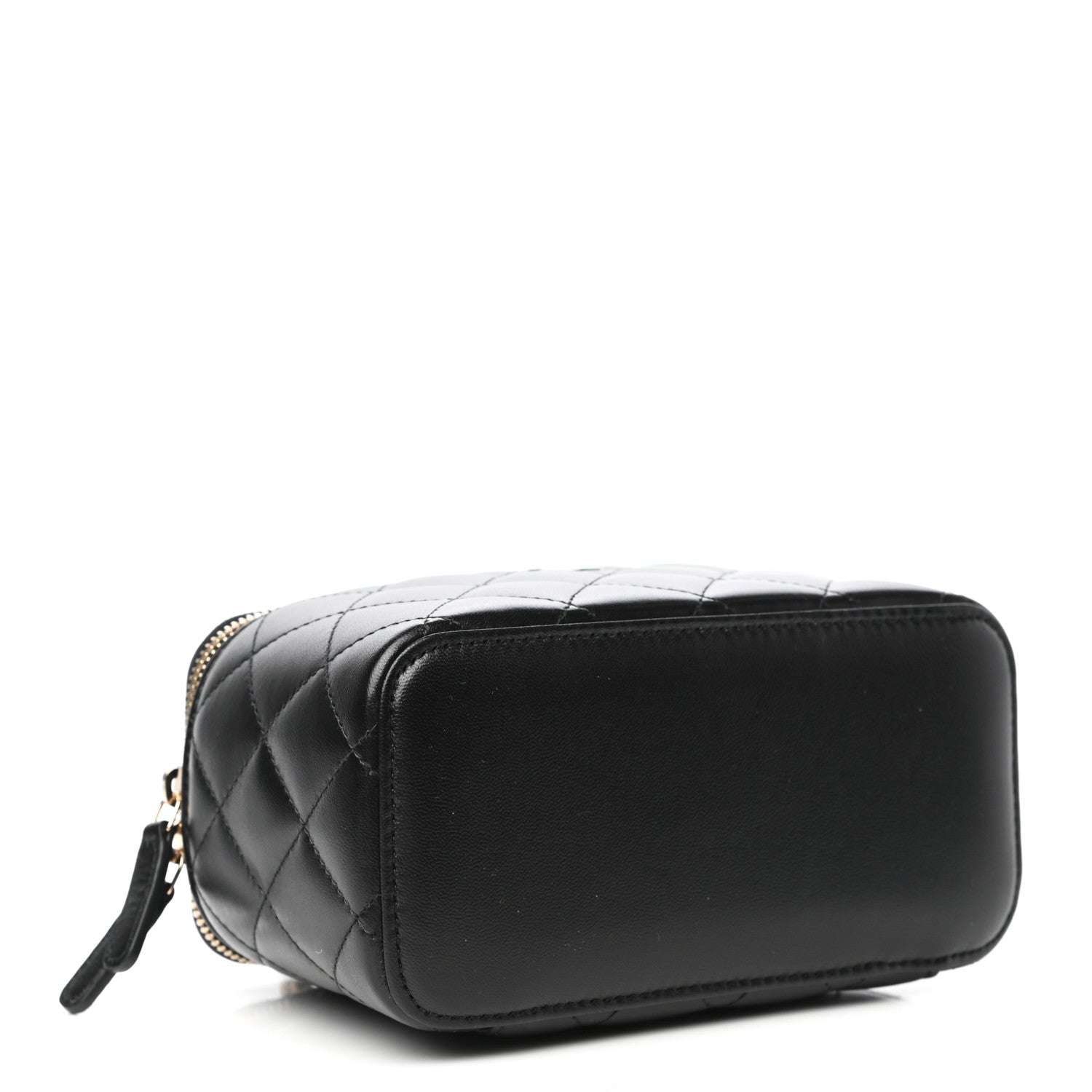 Chanel Lambskin Quilted Small Vanity Case With Chain Black 4 of 10