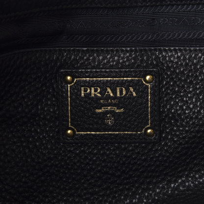 Prada Vitello Daino Tote Black 5 of 11