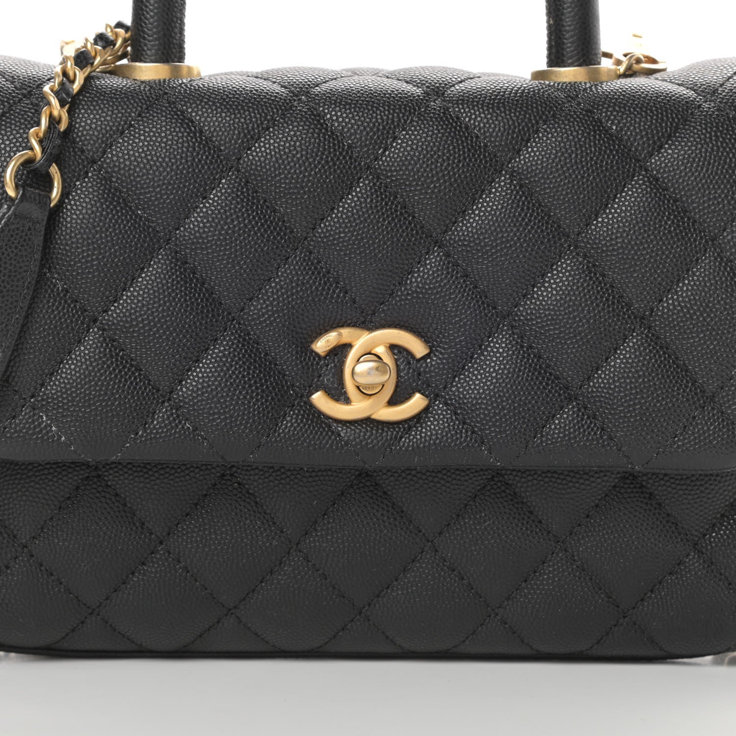 Chanel Caviar Quilted Mini Coco Handle Flap Black 8 of 15