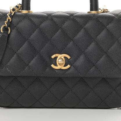 Chanel Caviar Quilted Mini Coco Handle Flap Black 8 of 15