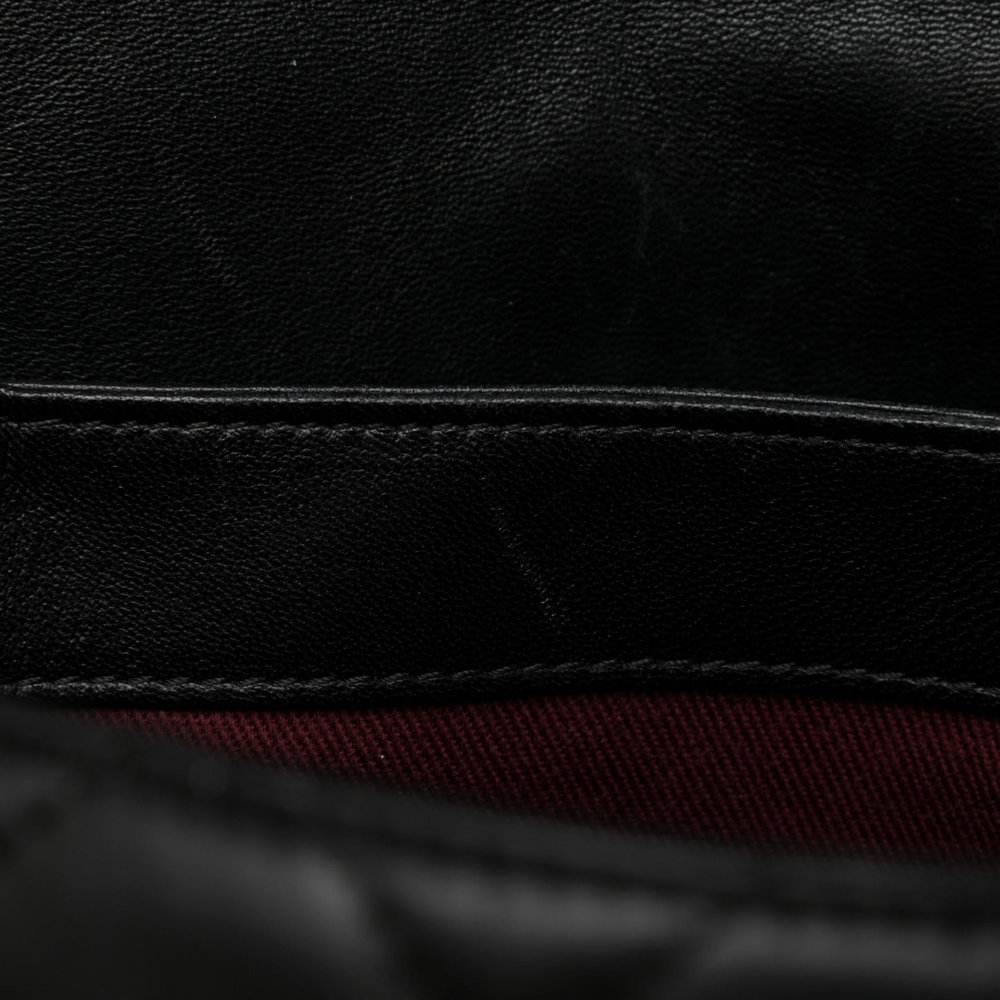Lambskin Quilted Large Daily Supple Flap Black