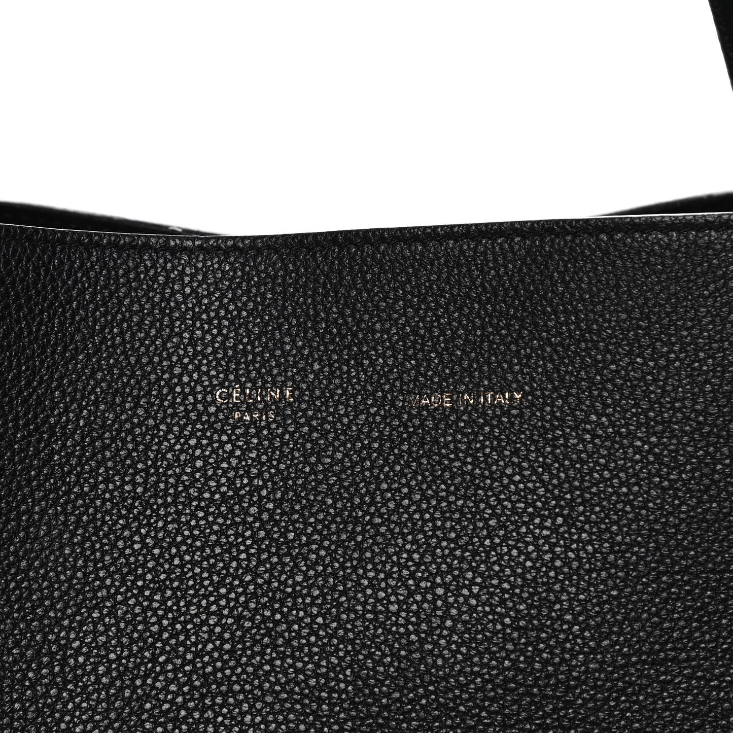 Soft Grained Calfskin Small Belt Cabas Phantom Black
