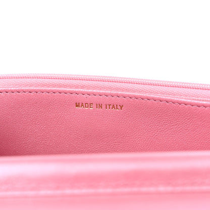 Chanel Iridescent Caviar Quilted Wallet on Chain WOC Rose Pink 7 of 11