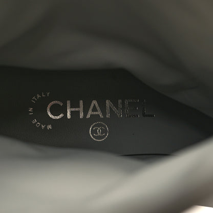 Chanel Calfskin Ascot CC Boots 37 Gray 8 of 8