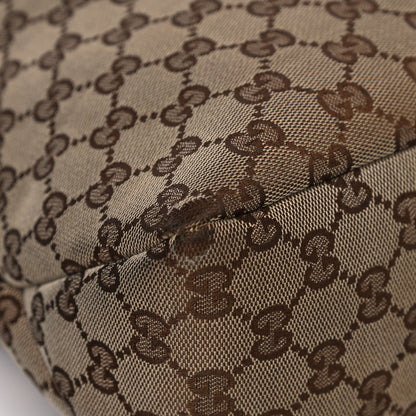 Gucci Monogram Medium Horsebit Chain Hobo Dark Brown 5 of 9