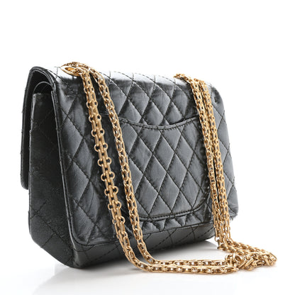 Chanel Iridescent Calfskin Quilted 2.55 Reissue 225 Flap Ruthenium 3 of 10