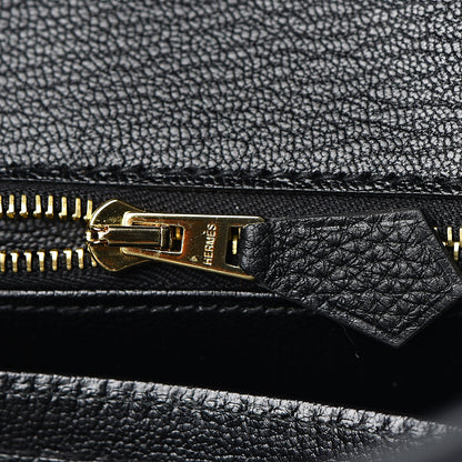 Hermes Togo Birkin 25 Black 10 of 35