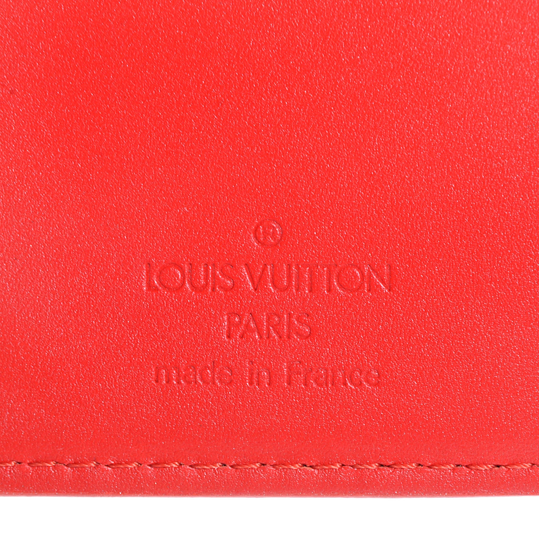 Louis Vuitton Vernis French Purse Wallet Orange Sunset 6 of 8