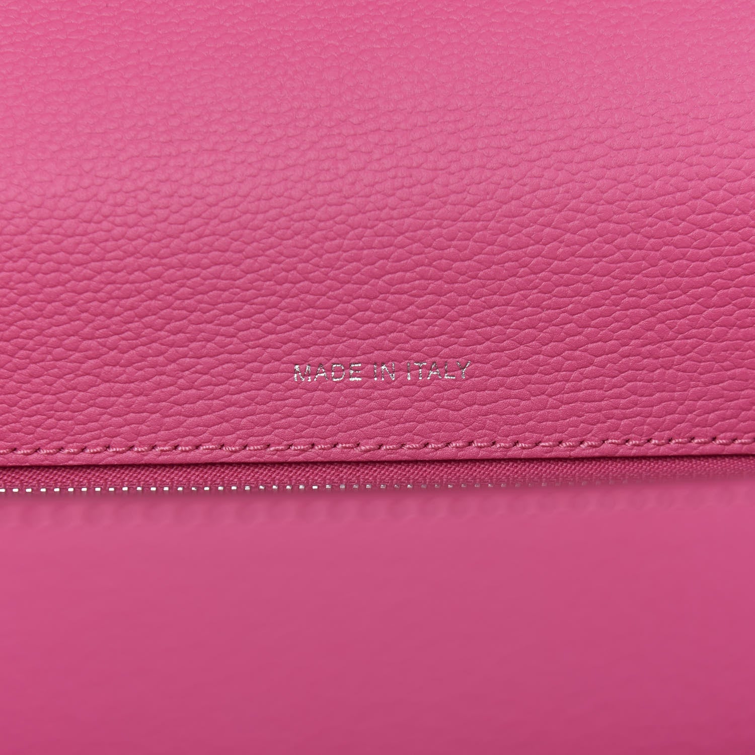 MCM Grained Calfskin Medium Patricia Park Avenue Satchel Sugar Pink 9 of 10