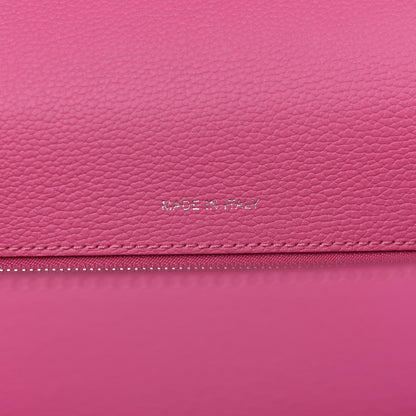 MCM Grained Calfskin Medium Patricia Park Avenue Satchel Sugar Pink 9 of 10