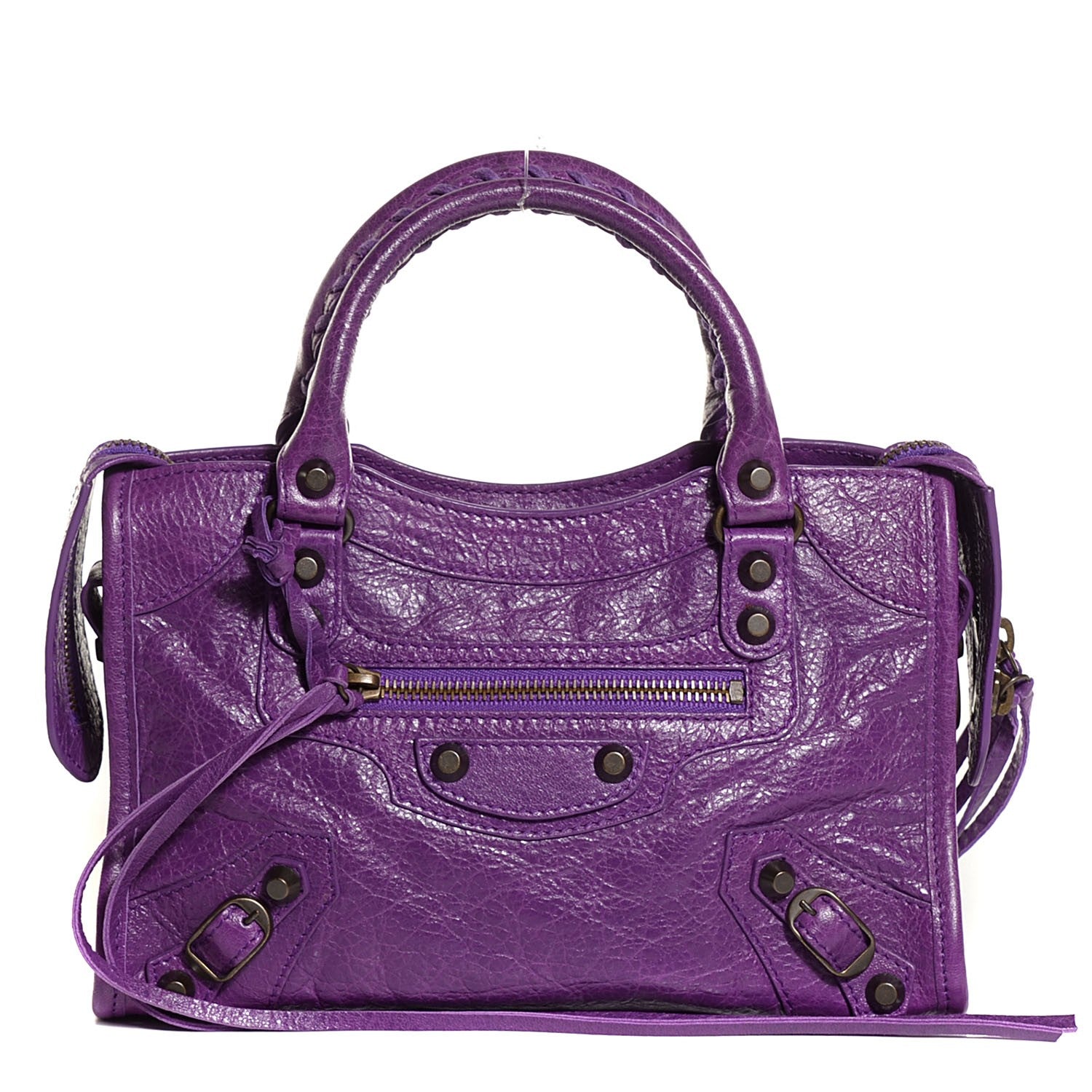 Balenciaga Agneau Classic Hardware Mini City Ultraviolet 1 of 12