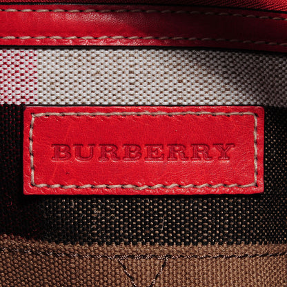 Burberry Canvas Mega Check Medium Susanna Hobo Red 6 of 10