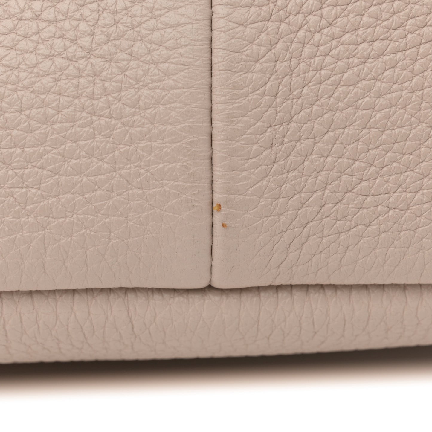 Vitello Daino Soft Medium Double Zip Shoulder Bag Ninfea