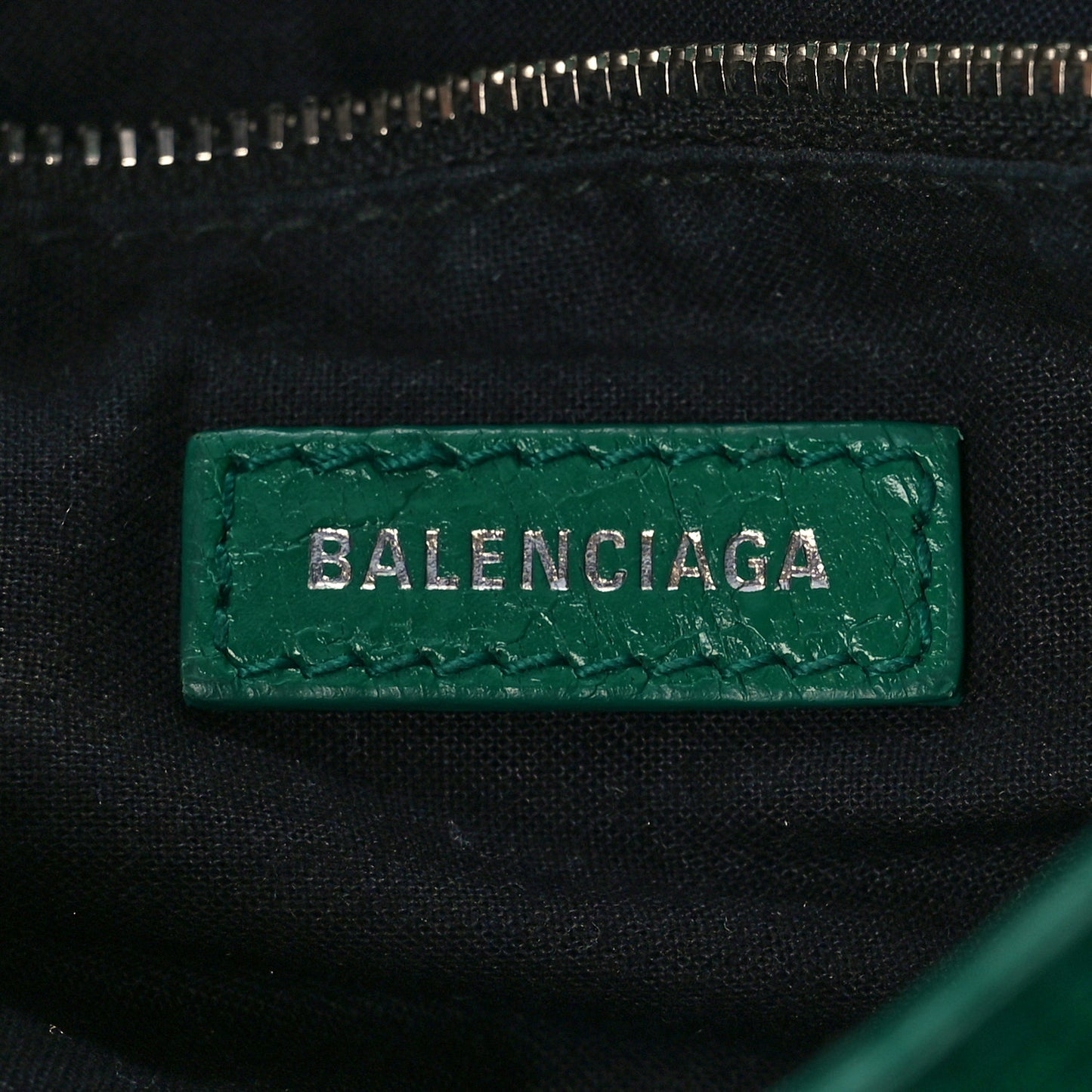 Agneau Classic Silver Hardware S City Magic Green