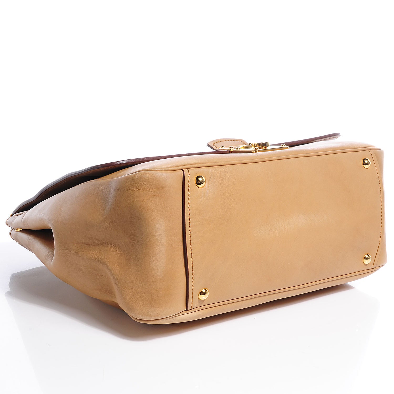 Miu Miu Vitello Satchel Sabbia 4 of 9
