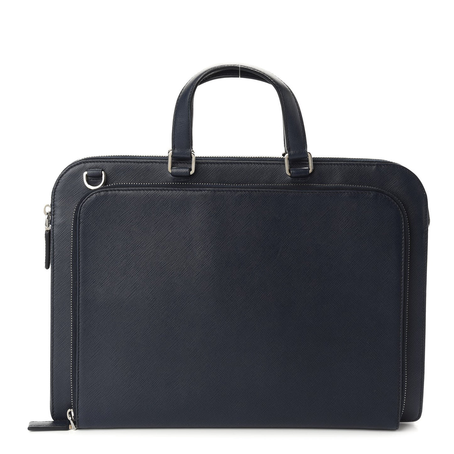 Saffiano Cuir Travel Front Zip Pocket Briefcase Baltico