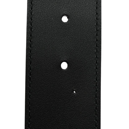 Gucci Moon Calfskin Pearl Double G 40mm Belt 75 30 Black Cream 6 of 6