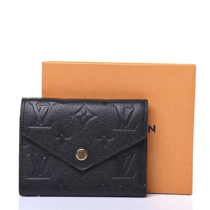 Louis Vuitton Empreinte Victorine Wallet Black 7 of 7